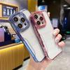 Clear Plating Bumper Phone Case For Iphone 14 13 12 11 Pro Max 14 Plus 14pro Shockproof Lens Protection Transparent Back Cover