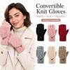 Thick Winter Knitted Gloves Keep Warm Touchscreen Gloves Fashion Fingerless Flip Gloves Outdoor