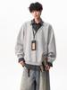 Men's Trendy Plaid Patchwork Two-Piece Style Hoodie