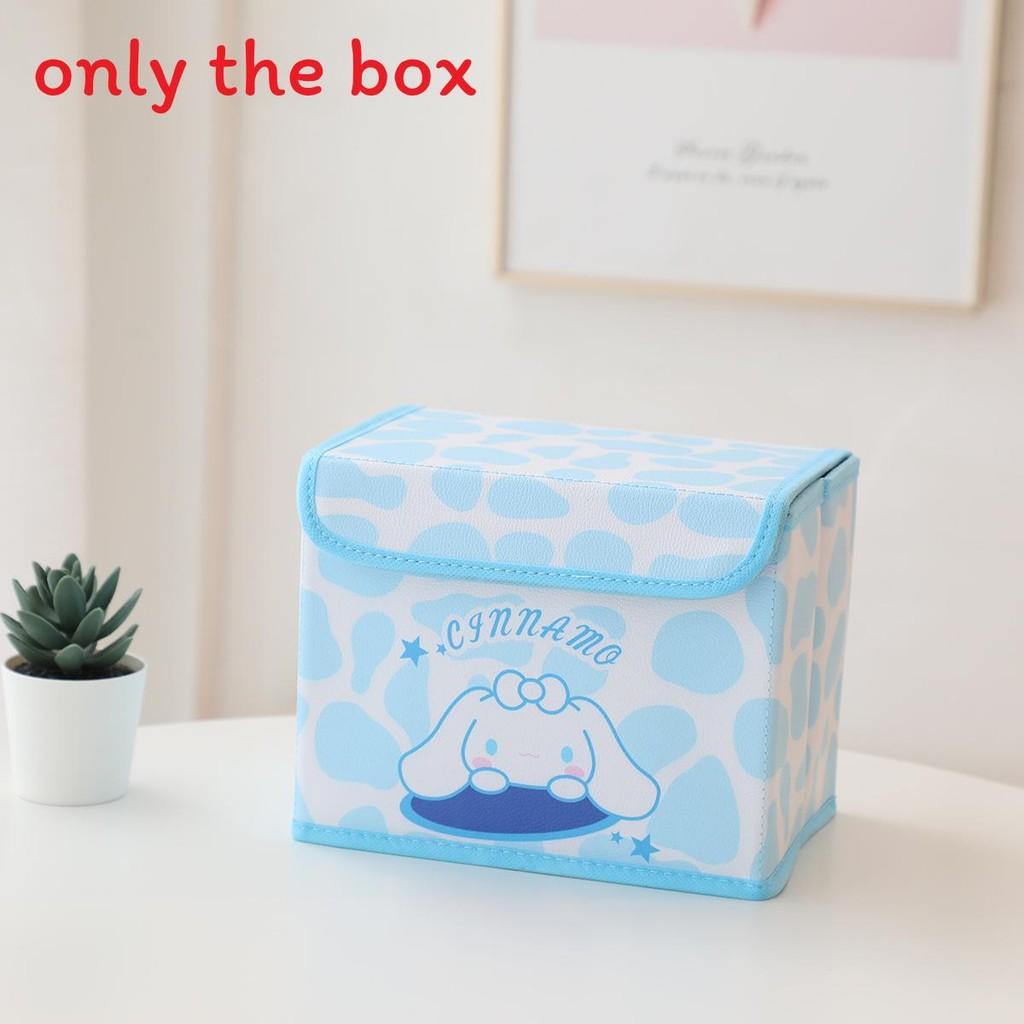 Hello Kitty Kuromi Cinnamoroll Melody Gittermuster Faltbare Klapp-Aufbewahrungsbox für Büro und Schlafzimmer
