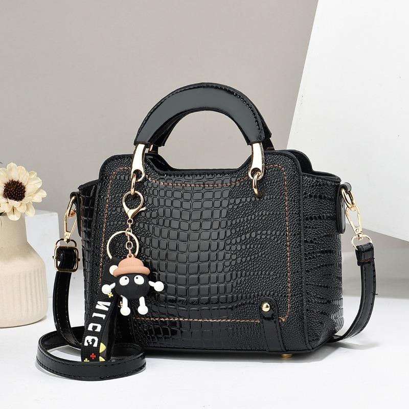 Elegant Handbag Versatile Zippered Ladies Shopping Tote Bags with Adjustable Strap Women Bags Solid Color Ladies Crossbody Bags