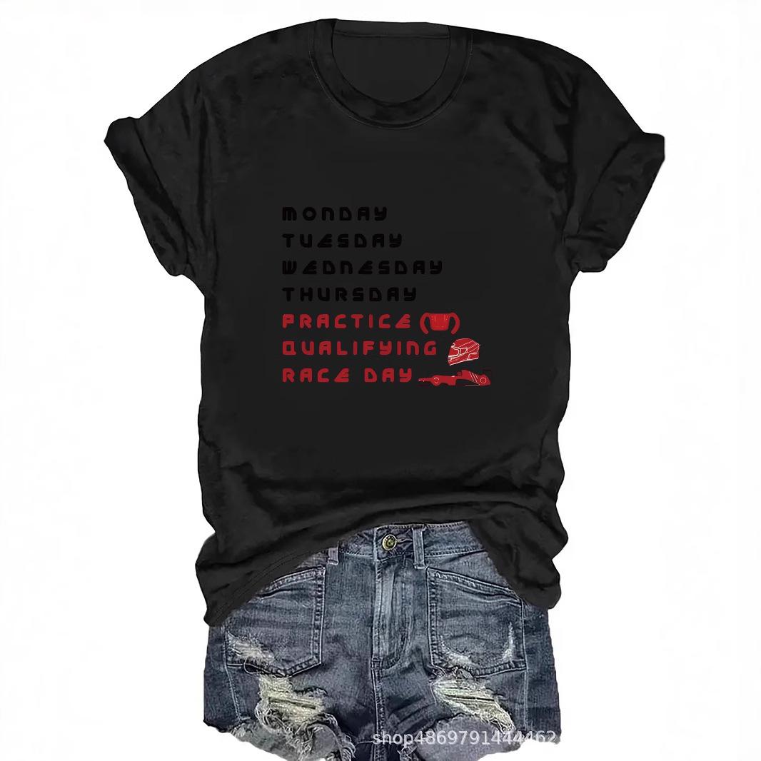 

Women s Cross-Border Fashion Crewneck T-Shirt XL світло-сірий колір