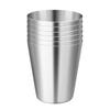 4/6 st set Utomhus Praktiskt Rese Rostfritt Stål Koppar Mini Set Glas För Whisky Vin Med Fodral Bärbara Dryckeskärl 30/70ml