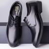 Men's Height-Increasing Breathable Leather Derby Shoes for Business, Casual, and Formal Wear