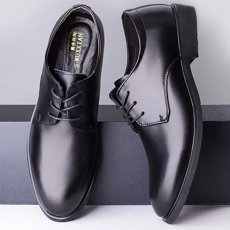 Men's Height-Increasing Breathable Leather Derby Shoes for Business, Casual, and Formal Wear
