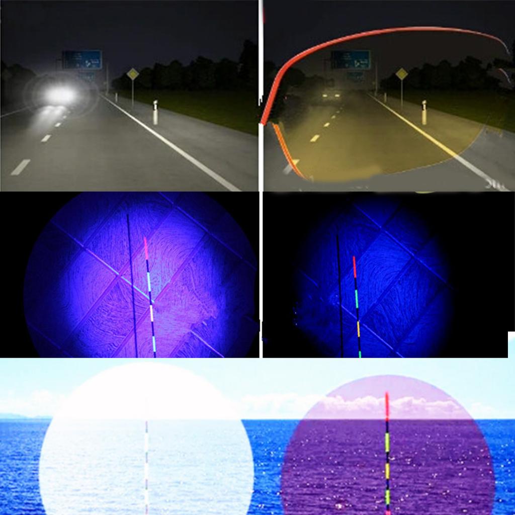 Polarised Colored Filter Clip On Glasses For Improved Clarity In Low Light Light Blocking Filter for Glasses /Goggles