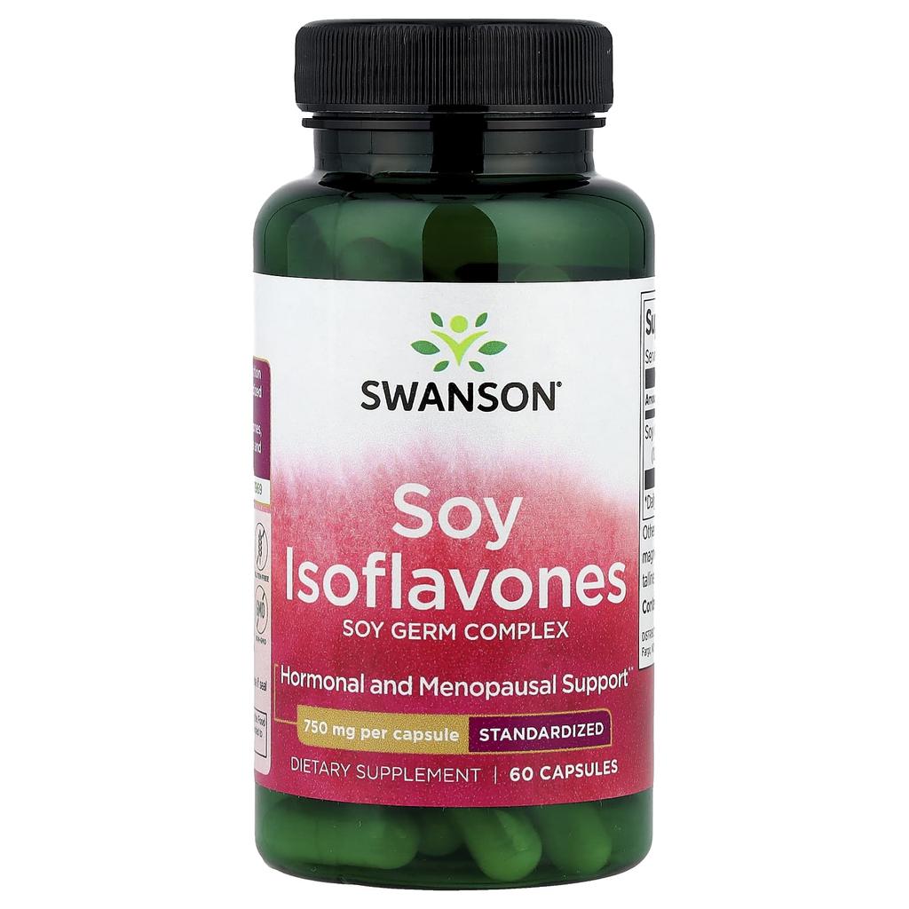 Soy Isoflavones, 750Mg, 60 Capsules