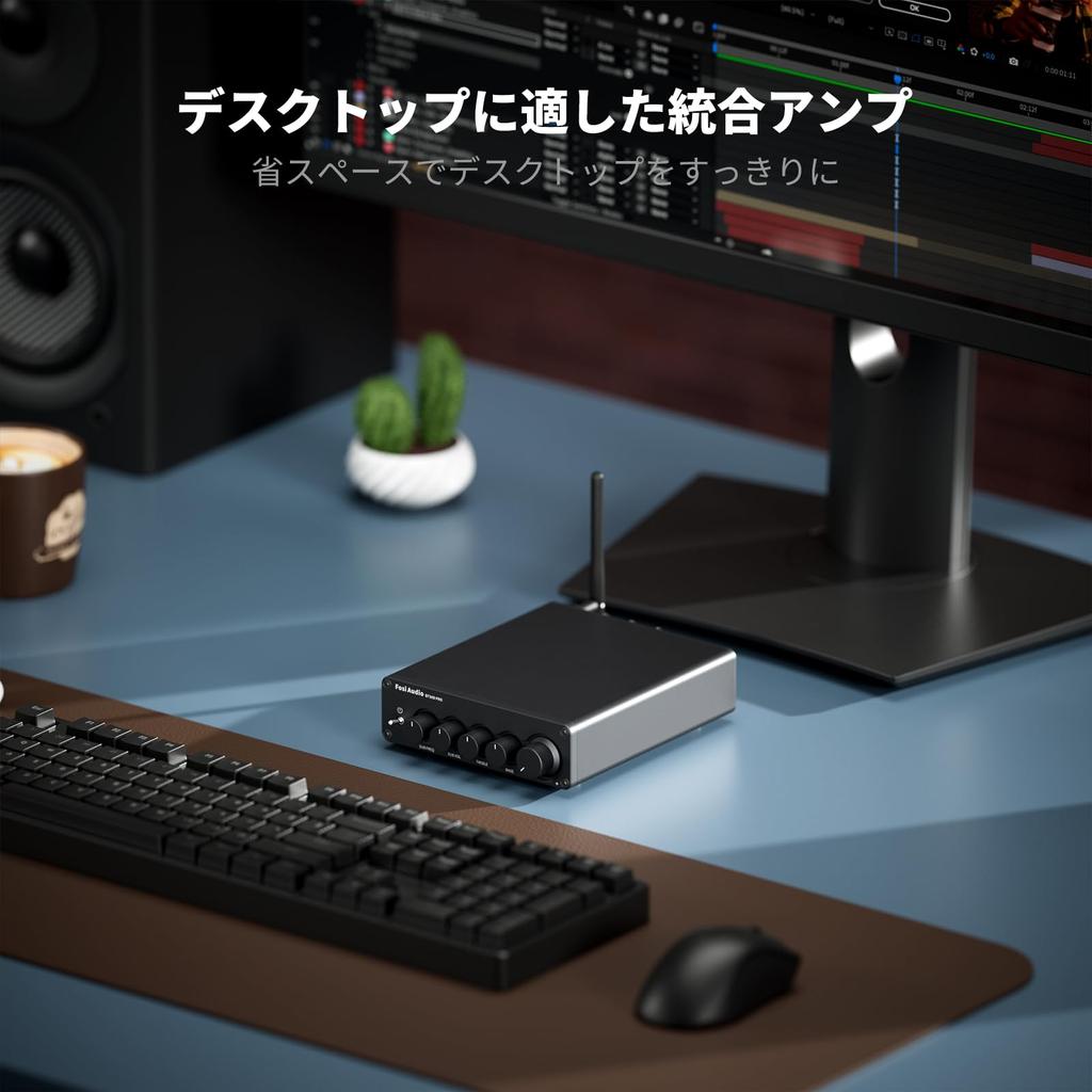 Fosi Audio BT30D PRO Bluetooth-Leistungsverstärker TPA3255-Kanal-Mini-Klasse-D-Vollverstärker Integrierter Verstärker Stereo-Audioverstärker Geeignet