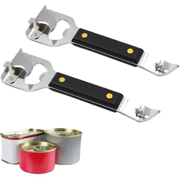 Bottle Opener - Manual Can Opener - Versatile 4-In-1 Can Opener for Kitchen Restaurants and Camping Trips (2)