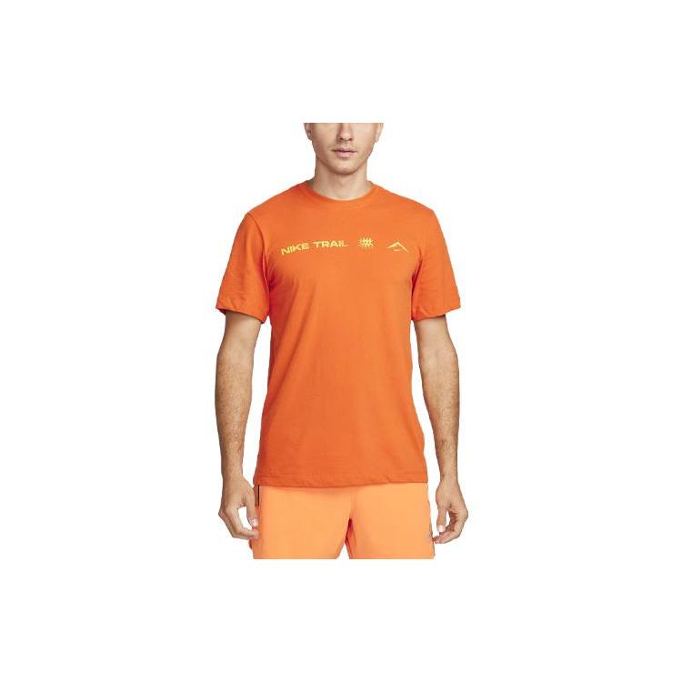 

New Nike T Shirts Men Orange FN0825-893 L