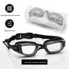 High-Definition Electroplated Silicone Adult Racing Goggles - Professional Anti-Fog Waterproof Swim Goggles