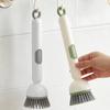 Spazzola per Bucato Liquida Ricaricabile Rotante Manico Lungo Dispenser Sapone Liquido a Pressione Spugnetta Spazzola da Cucina da Appendere