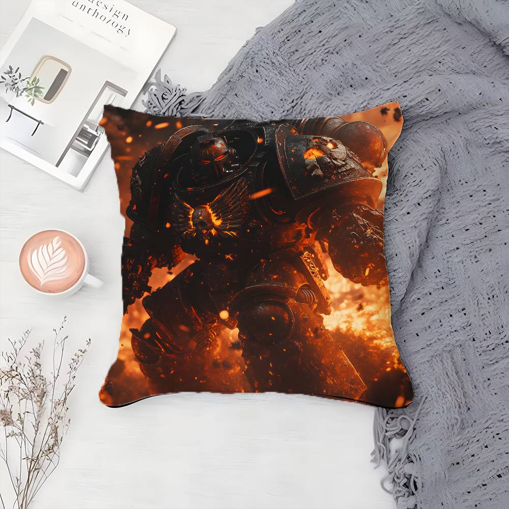 Cool Character W-Warhammer 40,000-MT King Pillow Case Printing Pillowcase Living Room Sofa Cushion Cover Bedroom Room Decor