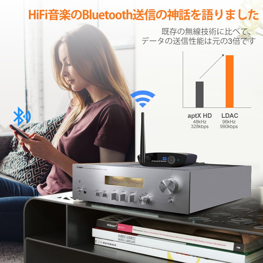 1Mii Bluetooth DAC HiFi LDAC Bluetooth Áudio Bluetooth DA Conecta-se e Carro Recebe Música HiFi de e PCs Áudio DS200Pro Receptor, Receptor,