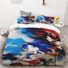 Kids Cartoon Duvet Cover Sonic Hedgehog Quilt Cover Three-piece Set Bedding Set Sonic Gifts Queen King Size