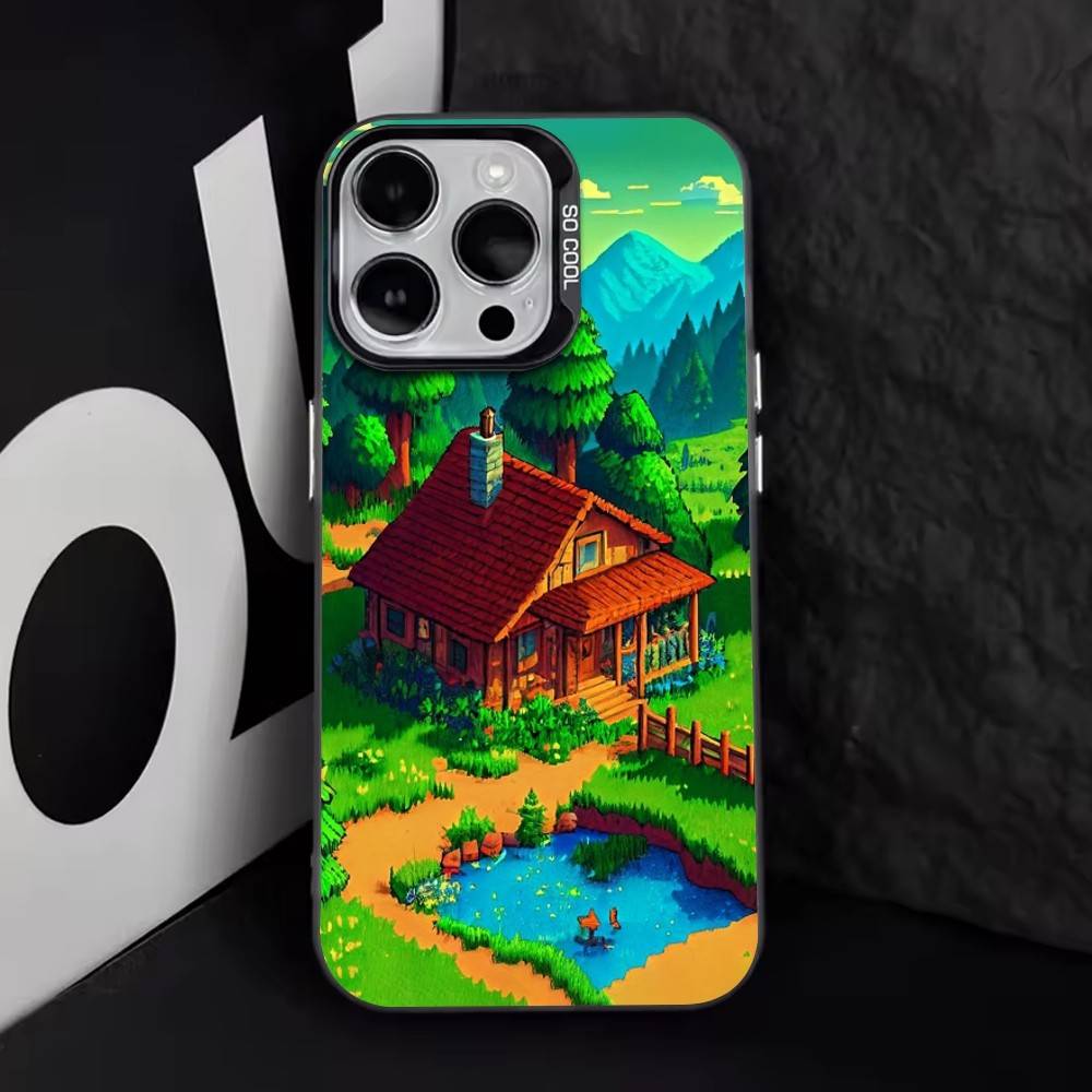 Stardew Valley   Phone Case For iPhone 17,16,15,14,13,12,11 Plus,Pro Max,XS,Colorful Silver Black Cover