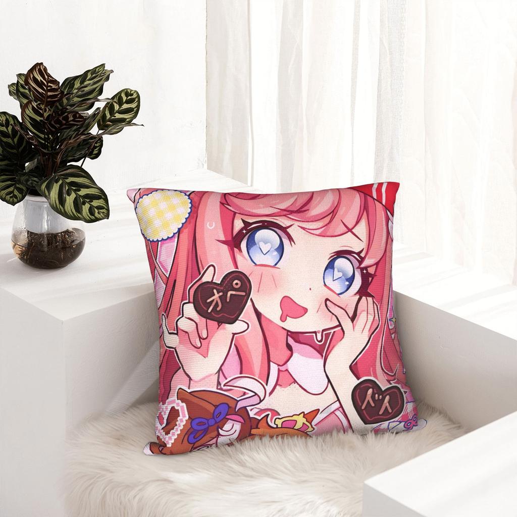 Umamusume Pretty Derby Cartoon Pillowcase Soft Polyester Cushion Cover Gift Throw Pillow Case Cover Sofa 40*40Cm