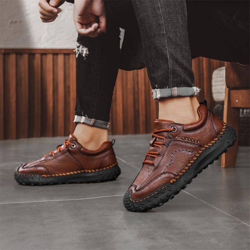 Fashion Leather Fashion Walking Shoes 2025 New Luxury Men Sneakers Male Comfortable Outdoor Shoe High Quality All-match Business Shoes
