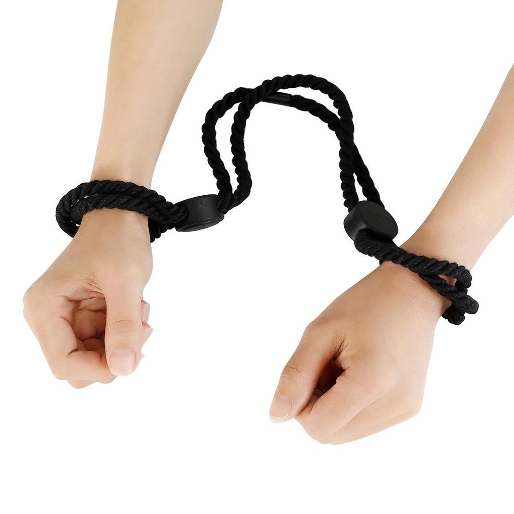 Couple's Cotton Bondage Rope and Restraints Set: Erotic SM Handcuffs & Ankle Cuffs