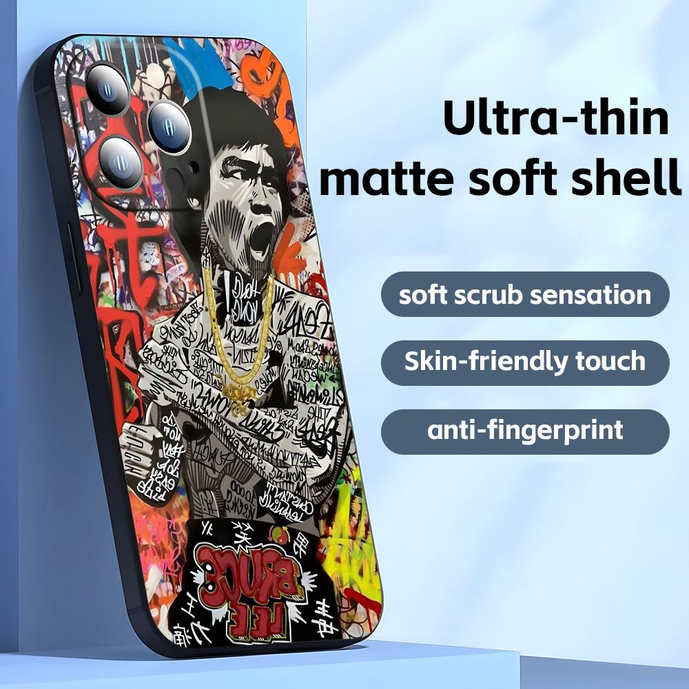 

Banksy Graffiti Art Phone Case For iPhone17 16 16e 15 14 13 12 11 Plus Mini Pro Max Soft black Shockproof Cover iPhone 15 Plus