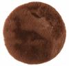 Brun chokladfärgad pälsmatta för rummet 38cm 1st