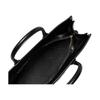 Michael Kors Scarlett Metal Hardware Grained Textured Tote Leather Handbag Medium Women's Black