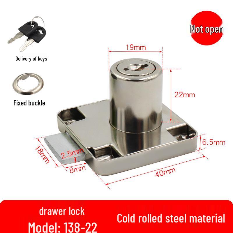 Cold Rolled Steel Drawer and Cabinet Lock 138-22