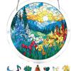 Acrylic Jigsaw Puzzle Suncatcher 83 Pieces-Emerald Flame Hummingbird, DIY Acrylic Puzzle Sun Catcher, Window&Garden Decor, Unique Gifts for Mom