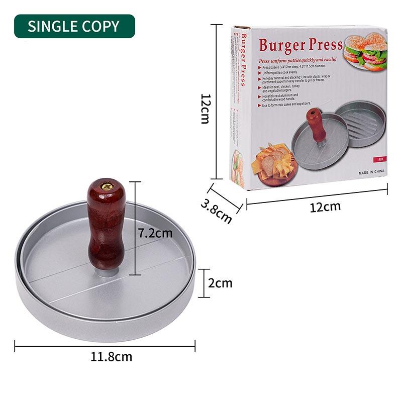 

Circular Model Of Burger Meat Patty Press,Hamburger Patty Baby Rice Mold,1/2/3 Headed Hamburger Meat Press for Kitchen BBQ Grill