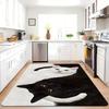 1Pcs Cute Cat Pattern Floor Mat Modern Kitchen Polyester Rug Non-Slip Colorful Indoor Carpet, For Home Bathroom Bedroom Living Room Decor
