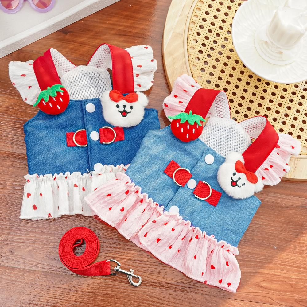 Chest Strap Pet Dog Dog Cat Clothing Teddy Bigbear Magic Schnauzer Cat Dress