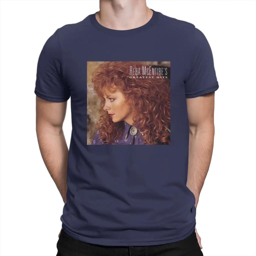 Men Greatest Hits T Shirt R-Reba Mcentire Music Cotton Tops Fun Short Sleeve Round Neck Tee Shirt Adult T-Shirt
