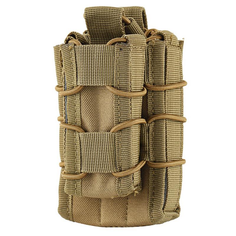 Molle Tactical Magazine Pouch Double Decker Single Airsoft Tactical AR M4 AR15 Rifle Pistol 9mm Mag Carrier Pouches Accessories