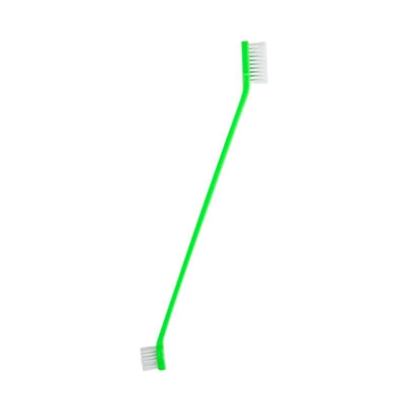 Pet Double Head Toothbrush for Dogs and Cats - Long Handle Oral Care Tool