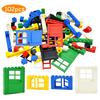 City Window Building Up Cubes Custom Build House Door Frame Glass Bricks Parts Fits 60594 60616 60621 60596 MOC Educational Tool Parts Fo