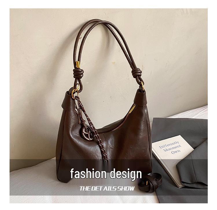 Women's Retro Crossbody Tote Bag (2025) – Large Capacity, Commuter, Single-Shoulder Design