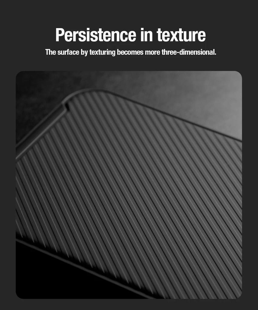 Nillkin Striped Case for iPhone 15 Pro Max 14 Plus 13 Mini 12 with Slide Camera Cover Protector Hard PC+TPU Phone Cover