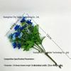 Realistic 7-Fork Daisy Campanula Artificial Silk Flower for Indoor/Outdoor Decoration
