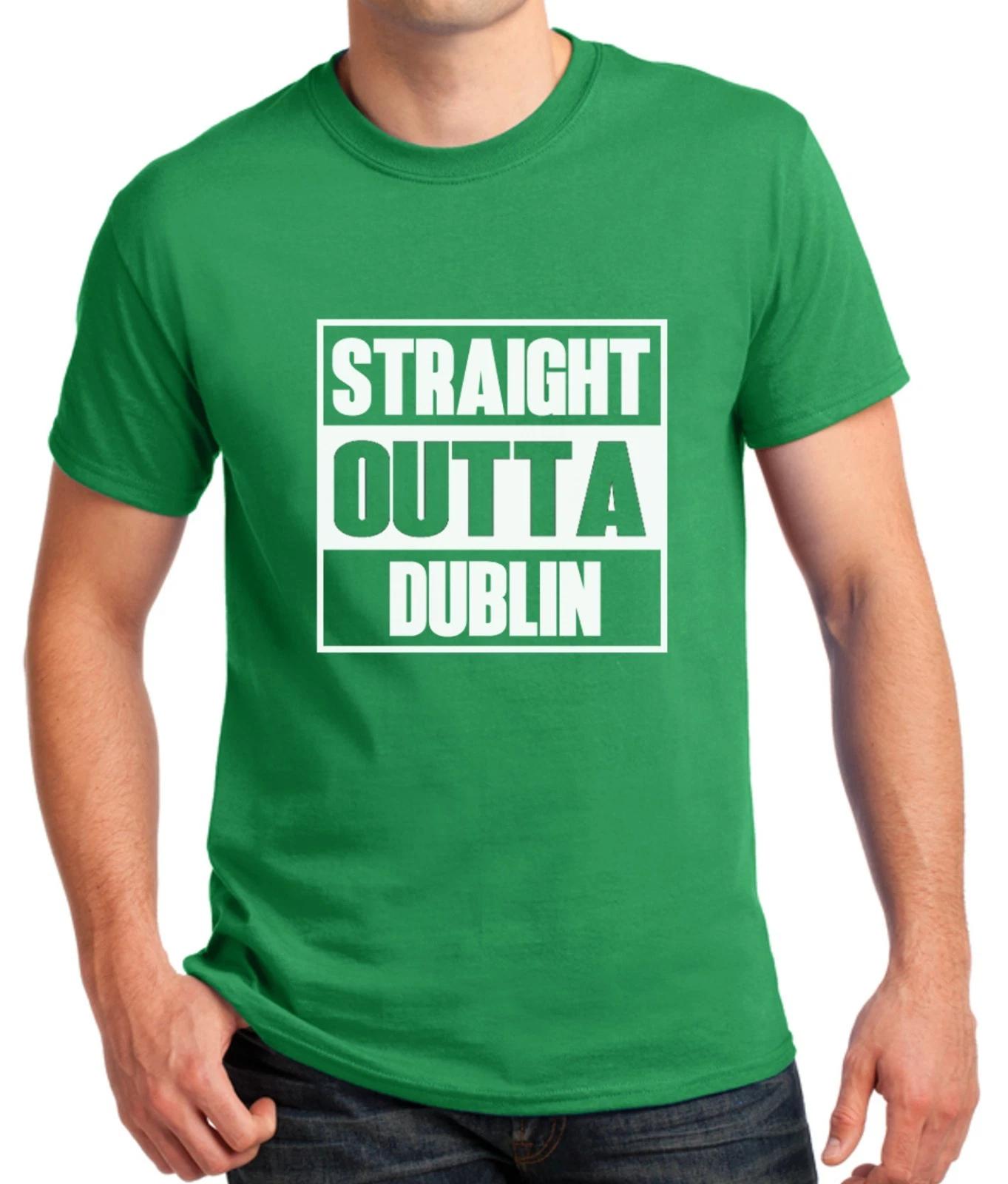 Straight Outta Dublin Shirt Irish Pride St. Patrick’s Day Tee Funny Ireland Gift 3XL