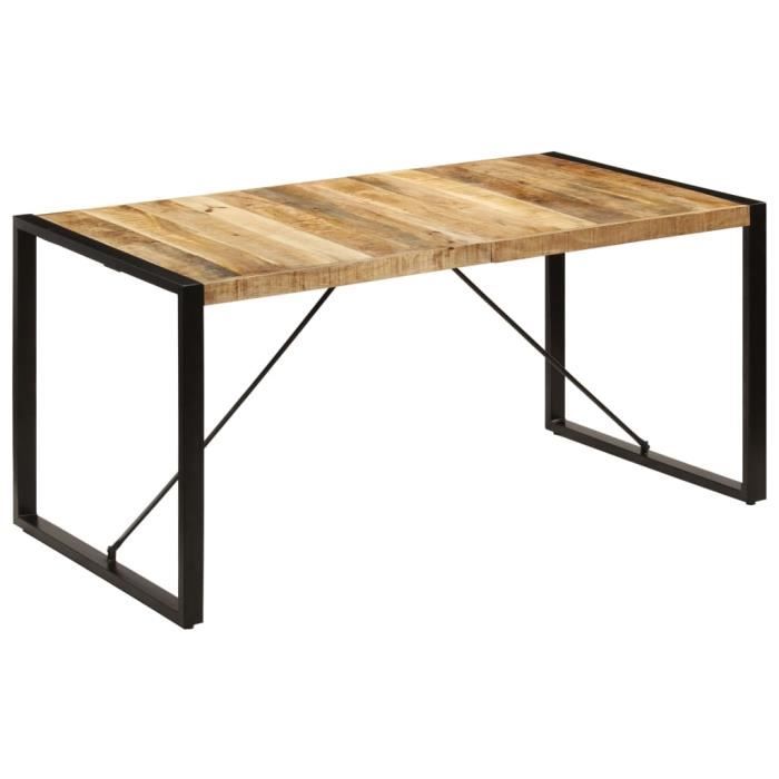 VidaXL Table de salle à manger 160x80x75 cm Bois de manguier massif