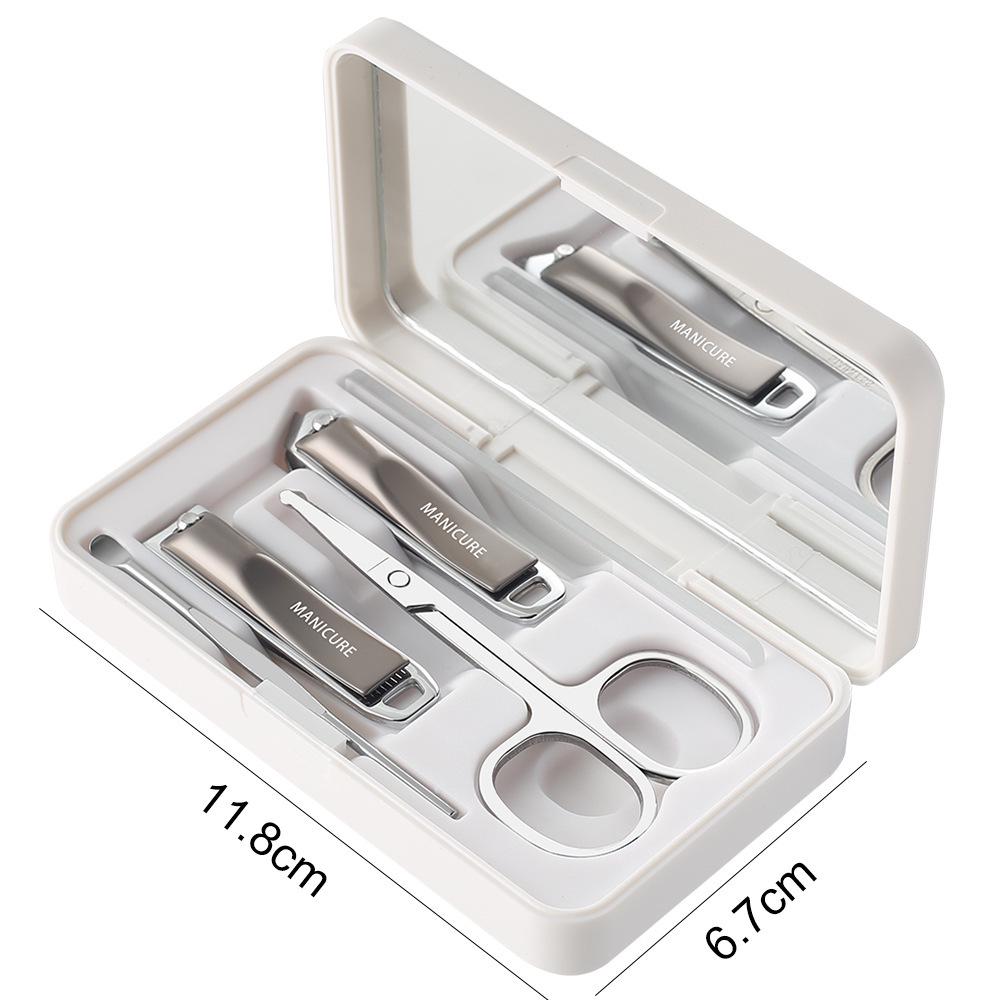 Custom Logo Nail Clipper Set: Nail Clippers, File & Ear Pick In Gift Box