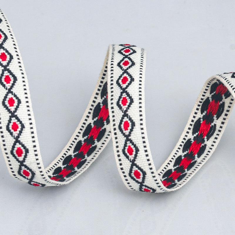 

Сделай сам Романтичный этнический стиль Полиэстер/хлопок Жаккардовая лента, Боковые полосы, Шнурки для воротника, Одежда, Сумки, Обувь, Шляпы, Аксессуары ручной работы, Ленты 1.6cm*10 yards