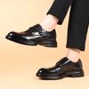 Fashion Luxury Brand Leather Men Thick Soled Office Business Casual Leather Shoes High Quality Slip-on Loafers British Fashion Men Shoes