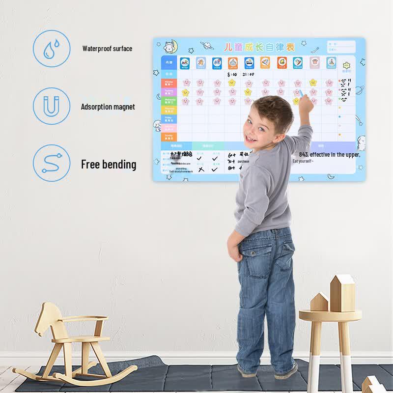 Deli Children's Self-Discipline Chart Whiteboard