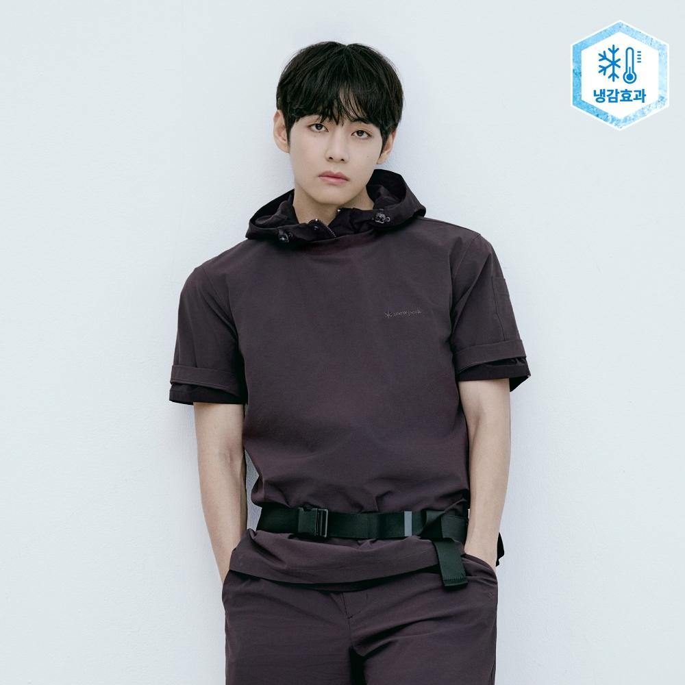 [Snowpeak] Lightweight CORDURA Short-Sleeve T-shirt Wine (S26MMPTS04) 95(M)