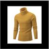 Men S High Neck Long Sleeve Twisted Knit Solid Color Youth Sweater