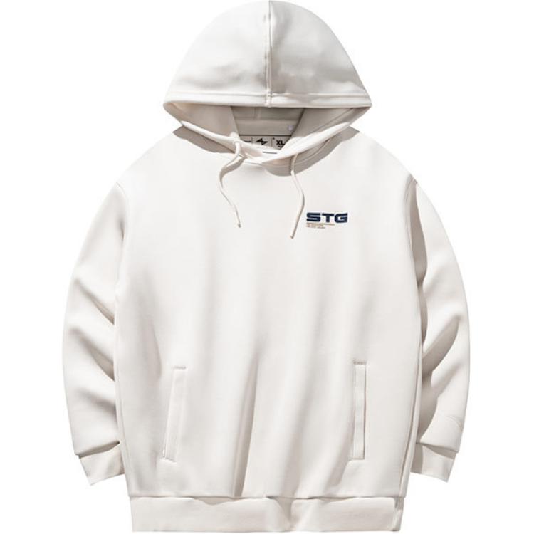 

Anta Удобная повседневная толстовка с капюшоном и буквенным принтом, мужская толстовка цвета «серый грязный» 152431715-4 XL