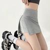 2025 Spicy Girl Yoga Midi Skirt with Slit – Anti-Exposure, Slimming, Summer Sports Fashion