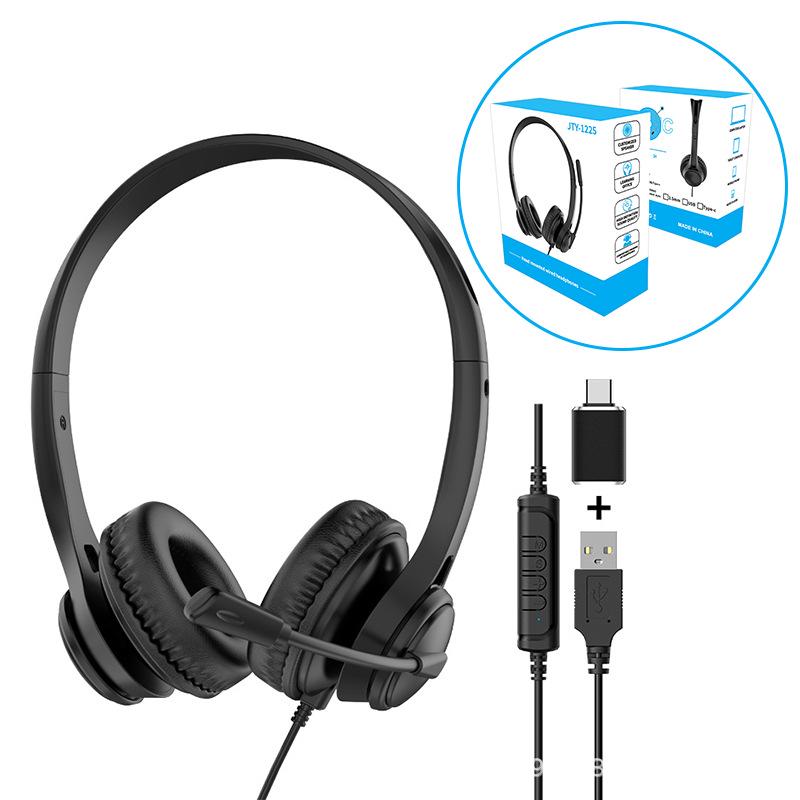 In-Stock Universal USB Type-C Over-Ear Headset for Calls, Learning, and Meetings
