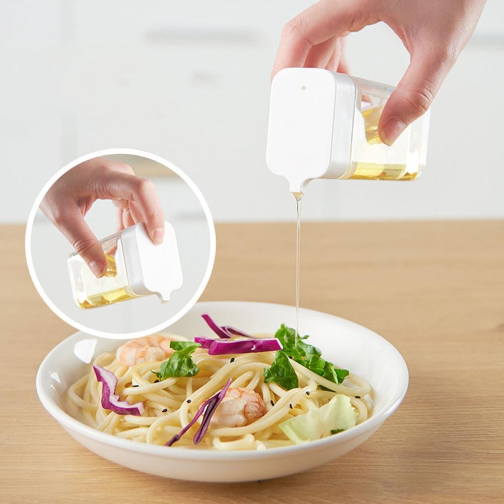 4 Grid Seasoning Jars Set Plastic Oil Jars Practical Seasoning Box Home Use